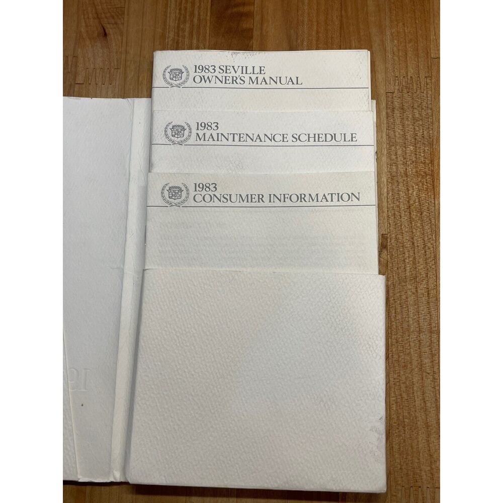 1983 Cadillac‎ Seville Owners Operator Manual Literature Including All Pictured - Picture 2 of 9